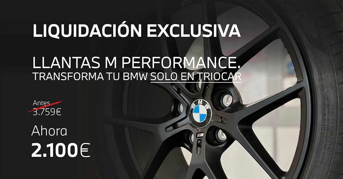 BMW TRIOCAR: Liquidación de llantas M Performance